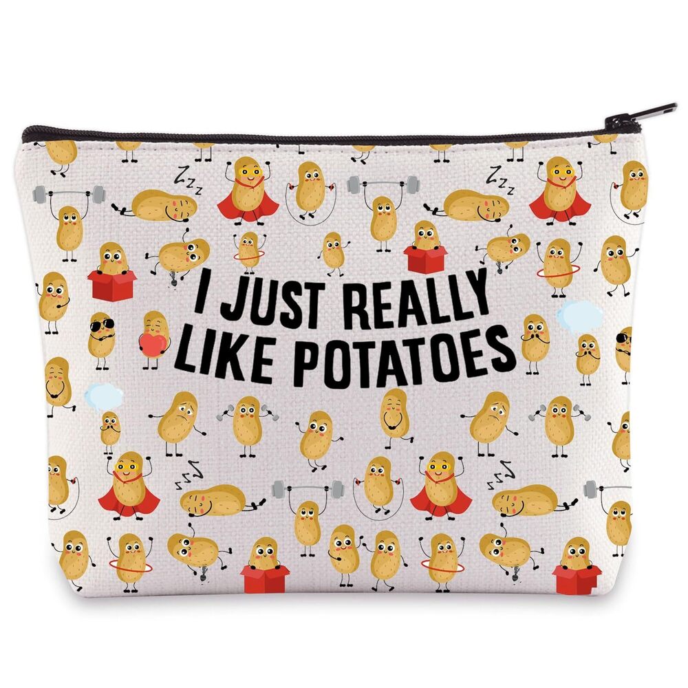 6673 Funny Potato Lover Cosmetic Bag Potato Food Gift I Just Really Like